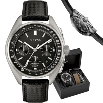 BULOVA LUNAR PILOT 96B251 Moon Watch Apollo 15 Special Edition+Pasek Gratis