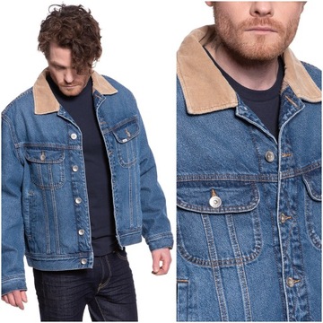 LEE STORM RIDER MĘSKA KURTKA JEANSOWA SHERPA M