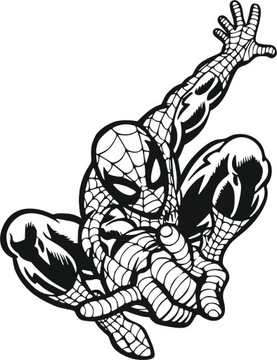 PANEL ŚCIENNY SPIDERMAN OZDOBA DEKORACJA 59x45 CM
