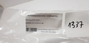 CITROEN C5 2.0 HDI JEDNOTKA MOTORU #1337