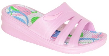 Via Promoda omy18n1323 klapki pink/white 41