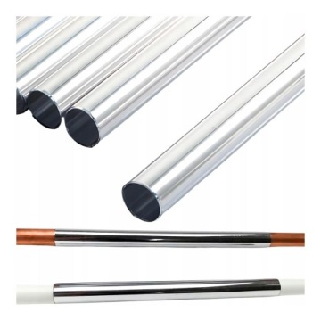 ROZETKA MASKOWNICA NA RURY PEX, MIEDZIANE CHROM