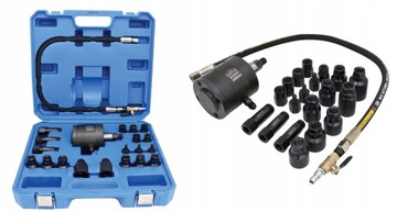 PNEUMATYCZNY MŁOTEK ŚCIĄGACZ WTRYSKIWACZY WYCIĄGACZ Z ADAPTERAMI SATRA