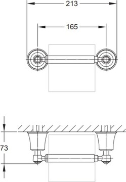 ЗОЛОТОЙ ДЕРЖАТЕЛЬ ДЛЯ ТУАЛЕТНОЙ БУМАГИ OMNIRES ART LINE