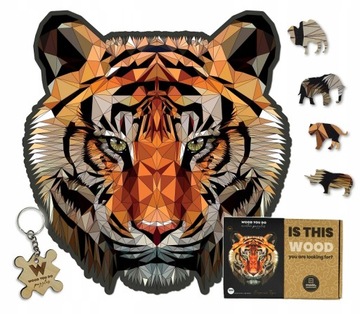 Układanka TYGRYS 140 elementów Puzzle Drewniane