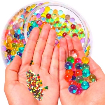 Гелевые шарики WATER HYDROGEL разноцветный искусственный грунт для цветов 25000 XL
