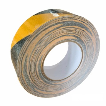 ЛЕНТА САМОКЛЕЯЩАЯСЯ ПРОТИВСКОЛЬЗЯЩАЯ ДЛЯ ЛЕСТНИЦЫ ЖЕЛТО-ЧЕРНАЯ 50мм х 5м