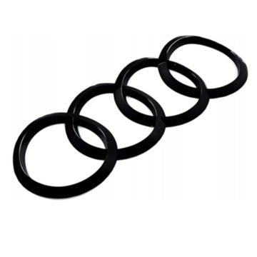 EMBLEMAT na TYŁ AUDI A5 A7 CZARNY MAT 192x66 ZAKRZYWIONY