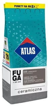 Fuga Ceramiczna 036 Ciemnoszary 2kg Atlas