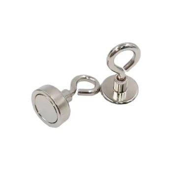 МАГНИТНЫЙ ДЕРЖАТЕЛЬ СИЛЬНЫЙ НЕОДИМОВЫЙ МАГНИТ С УШКОМ Ø12 мм 2кг - 10 ШТ.