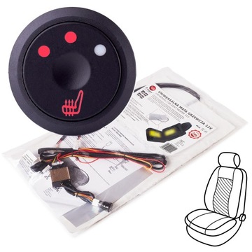 Коврики с подогревом обивки, 2 коврика, комплект на 1х сидений, 12В 50Вт