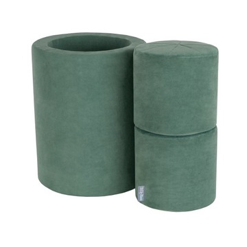 Комплект пенопластовый велюр ДЛЯ ДЕТЕЙ - бочонок и пуфы