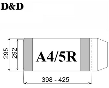 OKŁADKA A4/5R wysokość 292mm D&D