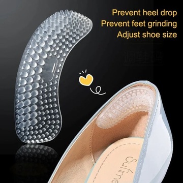 XS -New Beige1 para kobiet silikonowe wkładki do butów wysokie obcasy Dosto