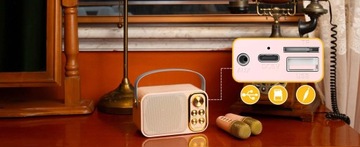БЕСПРОВОДНОЙ НАБОР ДЛЯ КАРАОКЕ, ДИНАМИК BLUETOOTH + 2 микрофона