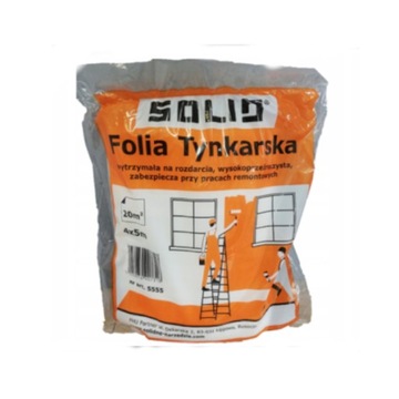 SOLID folia malarska SZARA 20m2 GRUBA economic700g