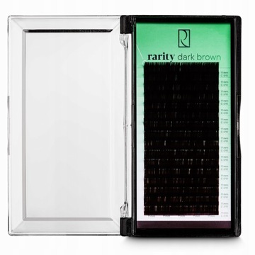 Из искусственной аренды rarks темно -коричневые ресницы поверните C | 0,07 мм 12 мм