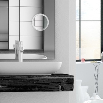 Зеркало круглое подвесное 10-кратное увеличение 10см.