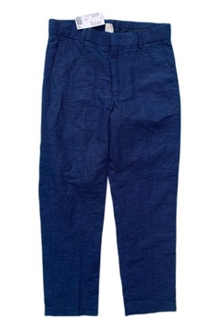 Spodnie Granatowe Len Lniane Nowe H&M 146 cm 10 11 lat Slim Fit