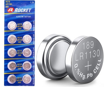 ROCKET bateria guzikowa alkaliczna LR1130 AG10/LR1130/389 1.5V 10szt