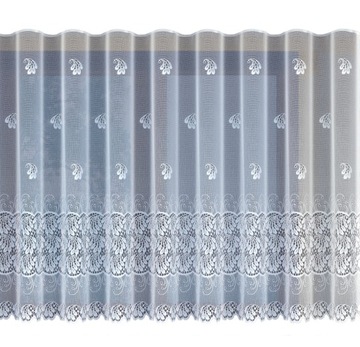 Firanka gotowa biała żakardowa 180x400cm 20655