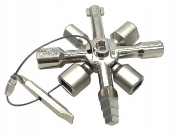 УНИВЕРСАЛЬНЫЙ КЛЮЧ ДЛЯ ЭЛЕКТРИЧЕСКИХ ШКАФОВ РАСПРЕДЕЛИТЕЛЬНЫХ КОРОБОК 10 В 1