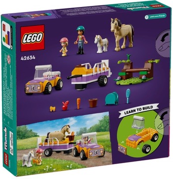 LEGO Friends 42634 Прицеп «Лошадь и пони» в подарок