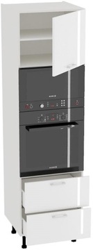 AKSEL BASIC biały połysk b_SWPM_2S_P szafka kuchenna pod piekarnik