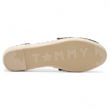 Espadryle Damskie TOMMY HILFIGER FW0FW03935 Granat