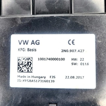 MODUŁ STEROWNIK VW 2N0907427