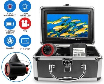 KAMERA WĘDKARSKA ERCHANG DV3524E-DVR NAGRYWANIE 7 CALI, WALIZKA