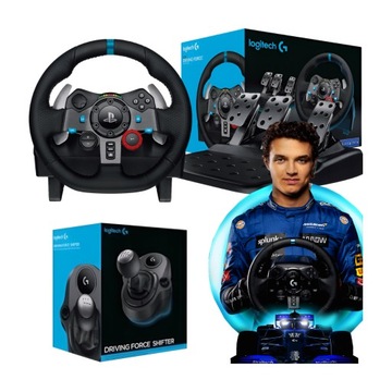 KIEROWNICA LOGITECH DRIVING FORCE G29 SKRZYNIA BIEGÓW PEDAŁY PS4 PS5 PC GRA