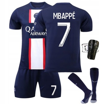 Komplet Strój Piłkarski koszulka PSG Mbappé No.7