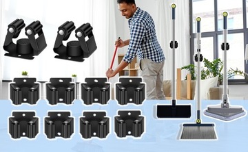 UCHWYT WIESZAK NA NARZĘDZIA MIOTŁY MOP GRABIE 10 SZT