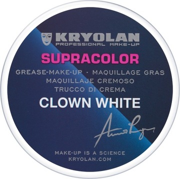 Supracolor Clown White 80 g farba kremowa Kryolan
