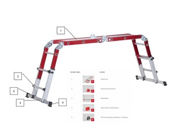 Лестницы алюминиевые шарнирные 4х3 ALTREX
