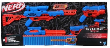 МЕГА НАБОР NERF ALPHA 5 В 1, 5 ПУСКОВ, 30 ДАРТС