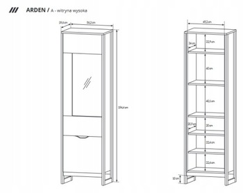 МЕБЕЛЬ ГОСТИНАЯ ARDEN RTV СКАМЬЯ ВИТРИНА Комод LOFT 1
