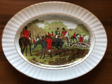 TALERZ PORCELANA KOLEKCJONERSKA MYŚLIWSKA