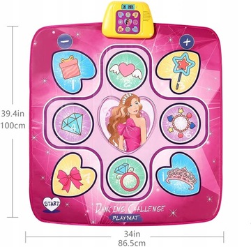 MATA MUZYCZNA TANECZNA DO TAŃCA INTERAKTYWNA ZRĘCZNOŚCIOWA