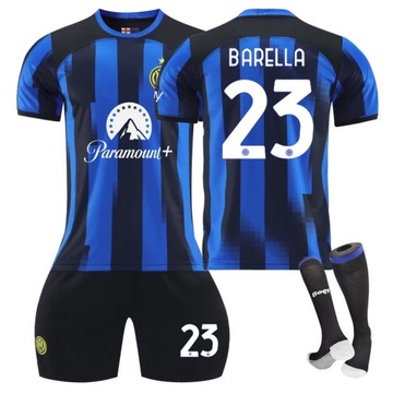 Komplet koszulek piłkarskich F.C. Internazionale Milano home Nr 23 BARELLA