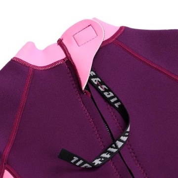 Пляжный купальник из неопрена и нейлона Full Black Pink S