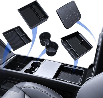 ORGANIZER DO SAMOCHODU TESLA MODEL 3 2024 NA KONSOLĘ ŚRODKOWĄ SCHOWEK