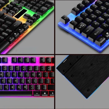 ИГРОВАЯ КЛАВИАТУРА СО СВЕТОДИОДНОЙ ПОДСВЕТКОЙ ДЛЯ ГЕЙМЕРОВ