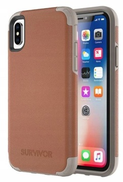 Plecki Griffin do iPhone X / XS brązowy