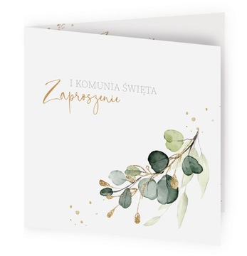 Zaproszenie I Pierwsza Komunia Święta + koperta