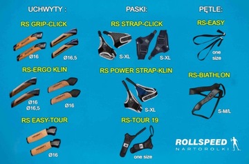 Paski do kijów RS POWER Strap KLIN r. S