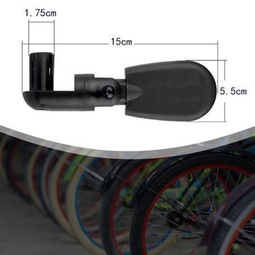 ВЕЛОСИПЕДНОЕ ЗЕРКАЛО ДЛЯ ВЕЛОСИПЕДА, ВИД НА РУЛЬ, ЧЕРНОЕ 15СМ ДЛЯ ПУТЕШЕСТВИЙ