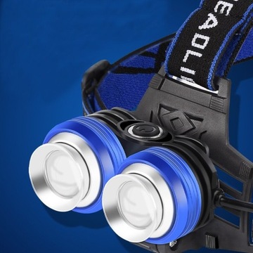 2 налобных фонаря XM-L T6 ZOOM x 2 налобных фонаря USB LC13