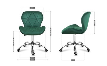 ВЕЛОР вращающееся кресло OFFICE для гостиной Mark Adler Future 3.0 Green Velur